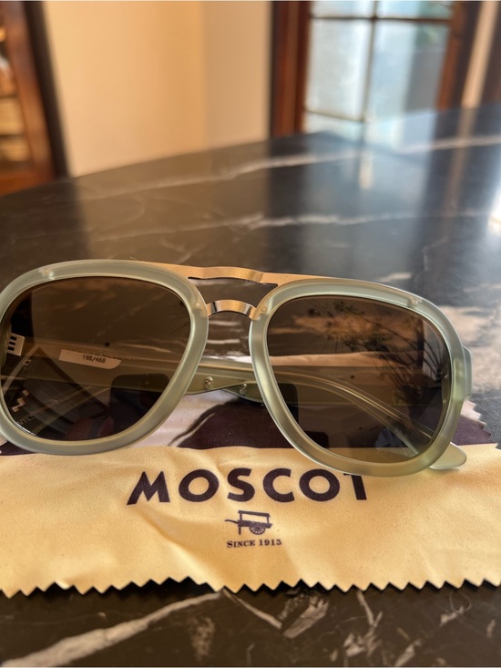 MOSCOT sunglasses- matte green/pewter aviators - NWOT main image 6